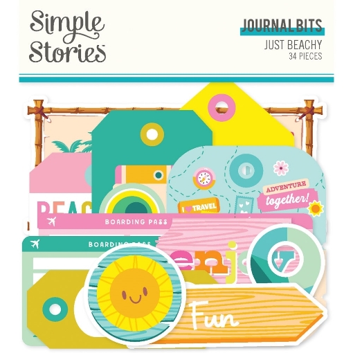 Picture of Simple Stories Διακοσμητικά Εφήμερα Journal Bits & Pieces - Just Beachy, 34τεμ.