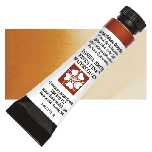 Picture of  Daniel Smith Extra Fine Watercolor Tube | Χρώμα Ακουαρέλας σε Σωληνάριο – Quinacridone Deep Gold
