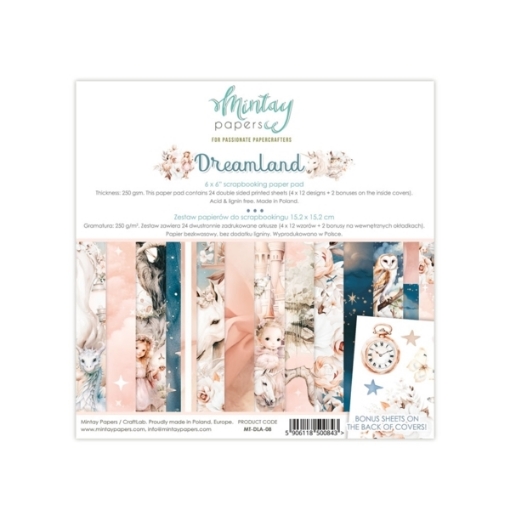 Picture of Mintay Papers Μπλοκ Scrapbooking Διπλής Όψης 6'' x 6'' - Dreamland