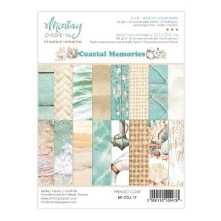 Picture of Mintay Papers Add-On Paper Pack Coastal Memories 6"×8" – Μπλοκ Scrapbooking Διπλής Όψης
