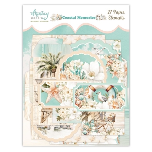 Picture of Mintay Papers Decorative Elements Coastal Memories – Διακοσμητικά Στοιχεία Scrapbooking, 27τεμ.