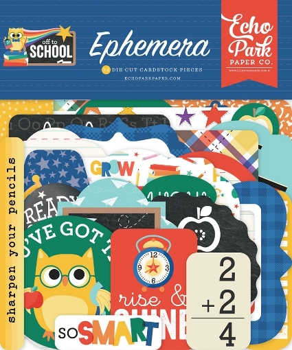 Picture of Echo Park Cardstock Διακοσμητικά  Εφήμερα - Off To School, 34τεμ