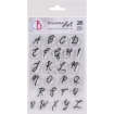 Picture of Ciao Bella Stamping Art Διάφανες Σφραγίδες 4" X 6"  - Muse Uppercase Alphabet, 26τεμ.