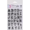 Picture of Ciao Bella Stamping Art Διάφανες Σφραγίδες 4" X 6" - Remintgon Uppercase Alphabet, 30τεμ.