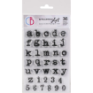 Picture of Ciao Bella Stamping Art Διάφανες Σφραγίδες 4" X 6" - Remintgon Lowercase Alphabet, 36τεμ.