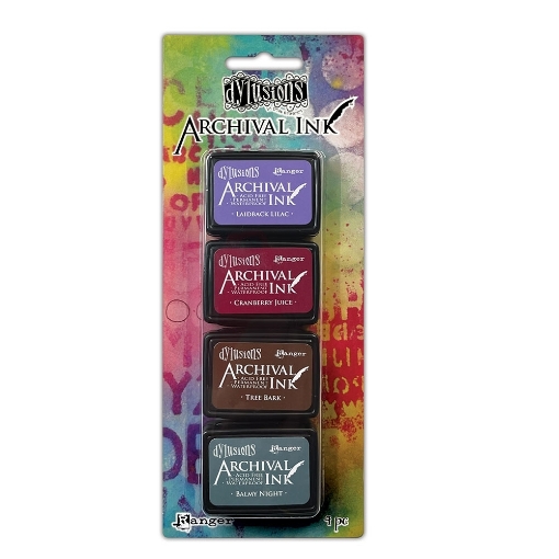 Picture of Ranger Dylusions Archival Mini Ink Pads – Αδιάβροχα Μελάνια Σφραγίδων Dyan Reaveley Kit 4