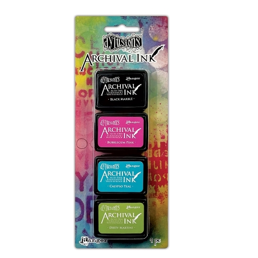 Picture of Ranger Dylusions Archival Mini Ink Pads –  Αδιάβροχα Μελάνια Σφραγίδων Dyan Reaveley Kit 1