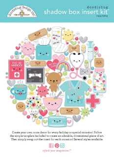 Picture of Doodlebug Design Shadow Box Insert Kit | Happy Healing