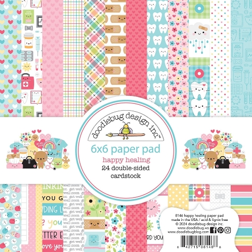 Picture of Doodlebug Paper Pack 6"x6" | Μπλοκ Χαρτιών Scrapbooking Happy Healing