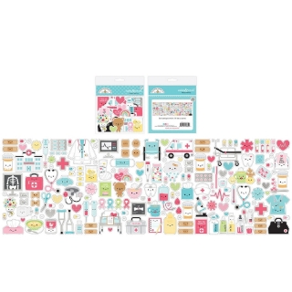 Picture of Doodlebug Odds & Ends | Διακοσμητικά Εφήμερα Happy Healing, 184τεμ