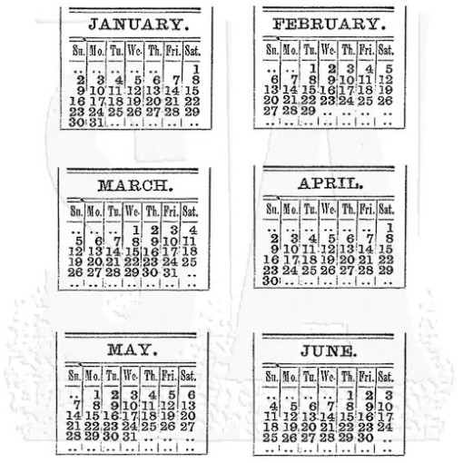 Picture of Stampers Anonymous Tim Holtz Σφραγίδες Cling CMS034 – Calendar 1