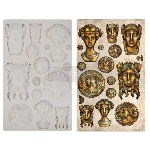 Picture of Finnabair Imaginarium Decor Mould 5" x 8" – Vintage Portraits – Καλούπι Σιλικόνης με Vintage Προσωπογραφίες