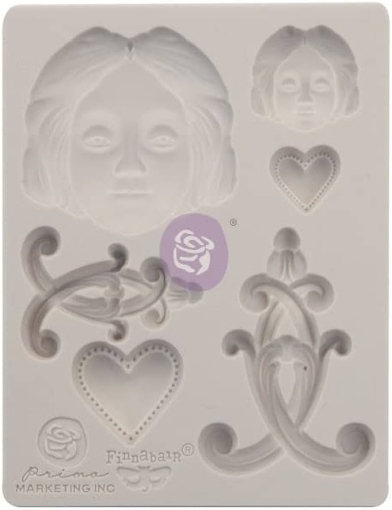 Picture of Finnabair Imaginarium Decor Mould 3.5" x 4.5" – Anabelle – Καλούπι Σιλικόνης με Vintage Προσωπογραφία