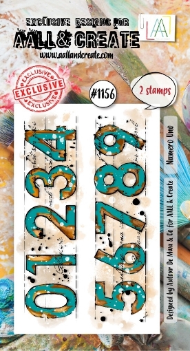 Picture of Aall & Create Clear Stamps Numero Uno - Σετ Διάφανες Σφραγίδες