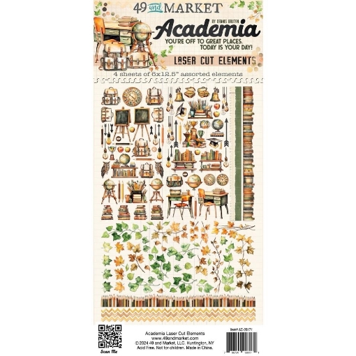 Picture of 49 & Market  Laser Cut Διακοσμητικά Στοιχεία - Academia, 4τεμ.