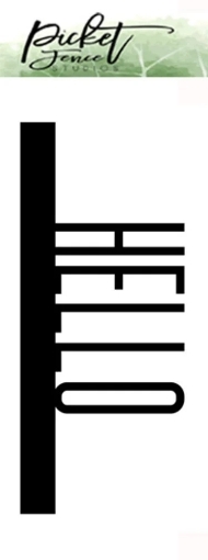 Picture of Picket Fence Studios Μήτρα Κοπής 2" x 6" - Taller Hello