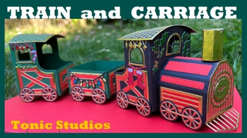 Picture of Tonic Studios Dies Μήτρες Κοπής - 3D Τρένο & Βαγόνια, 60 Τεμ.