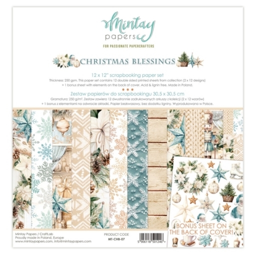 Picture of Mintay Papers Συλλογή Scrapbooking Διπλής Όψης 12" x 12" - Christmas Blessings