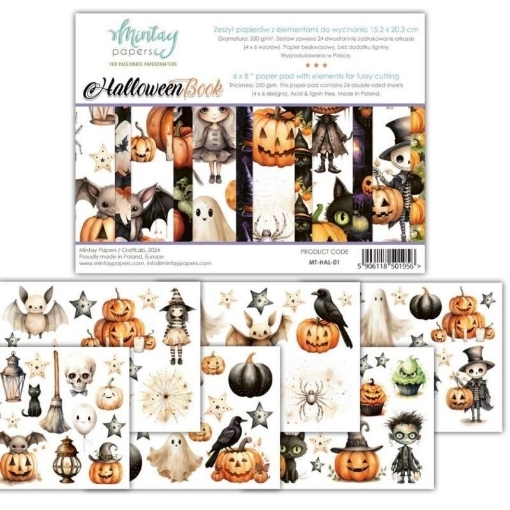 Picture of Mintay Papers Die-Cut Book 6″×8″ – Halloween (Βιβλιαράκι για Fussy Cutting)