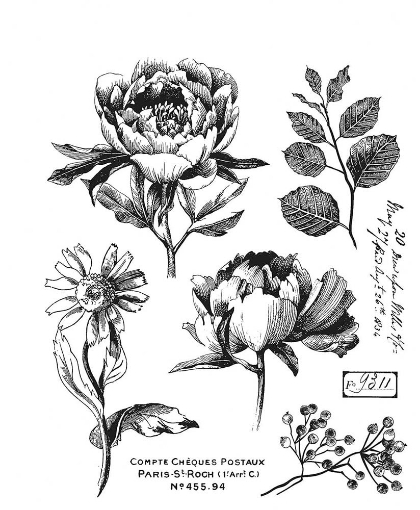 Picture of Stampers Anonymous Tim Holtz Σφραγίδες Cling CMS487 – French Garden