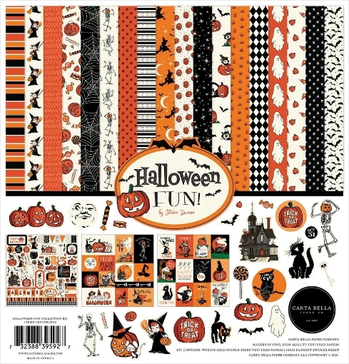 Picture of Carta Bella Συλλογή Χαρτιών Scrapbooking Διπλής Όψης 12'' x 12'' - Halloween Fun