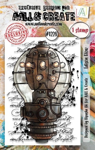 Picture of Aall and Create Clear Stamp Nr. 1228 Edison Glow - Διάφανη Σφραγίδα A7