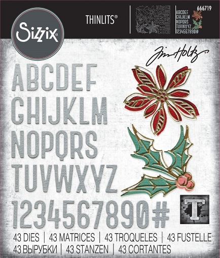 Picture of Sizzix Thinlits Dies By Tim Holtz Μήτρες Κοπής - Vault Seasonal Sketch, 43τεμ.