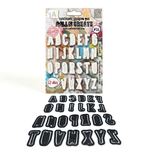 Picture of Aall and Create Alphabet Cutting Dies Nr 36 Spell It Out - Μήτρες Κοπής
