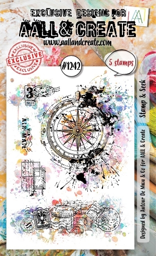 Picture of Aall and Create Clear Stamps Nr 1242 Stamp & Seek - Σετ Διάφανες Σφραγίδες