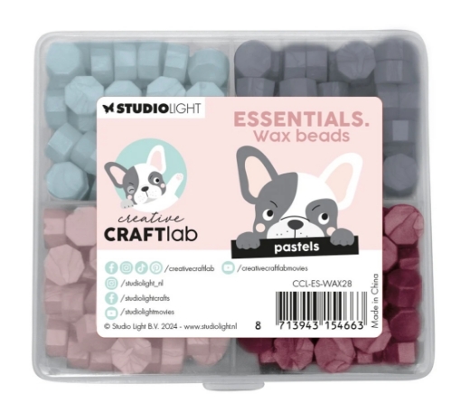 Picture of Studio Light Creative Craftlab Βουλοκέρι – Wax Beads “Pastels Essentials” Σετ 10 Χρωμάτων σε Κασετίνα 🌸
