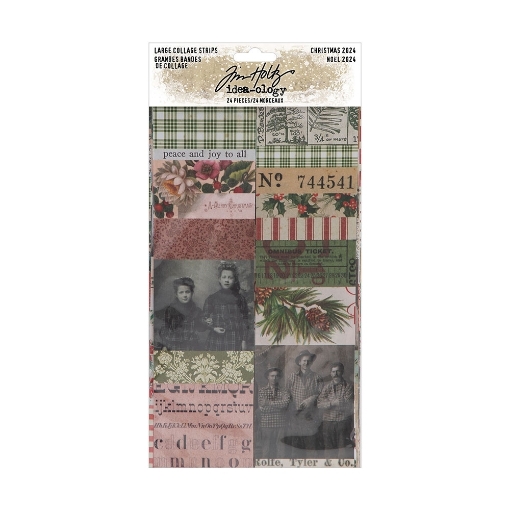 Picture of Tim Holtz Idea-Ology - Διακοσμητικές Λωρίδες για Collage 9" x 2.25", Christmas 2024