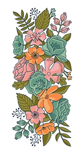 Picture of LDRS Creative Slimline Layering Στένσιλ - Thankful Flowers, 8τεμ.