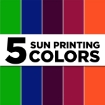 Picture of Tulip Sun Printing Fabric Paints - Σετ Βαφής Ηλιοτυπίας για Ύφασμα, 5τεμ. 