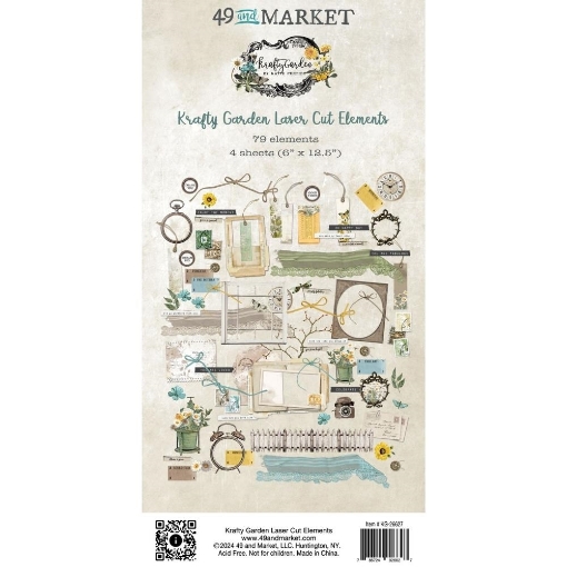 Picture of 49 And Market Laser Cut Outs Διακοσμητικά Στοιχεία - Krafty Garden, 79τεμ.
