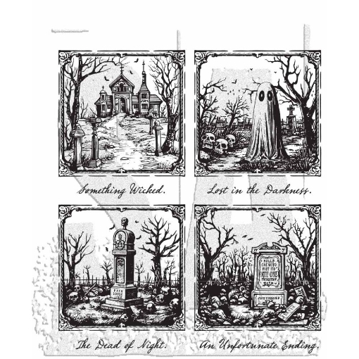Picture of Stampers Anonymous Tim Holtz Σφραγίδες Cling CMS494 – Framed Frights