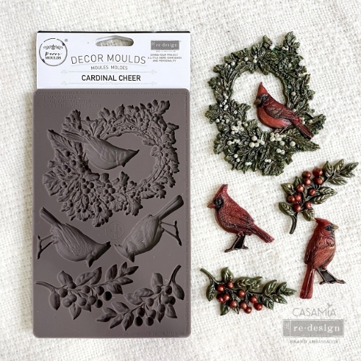 Picture of Prima Re-Design Decor Moulds – Καλούπι Σιλικόνης – Cardinal Cheer