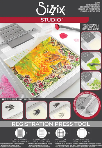Picture of Sizzix Studio Accessory Registration Press Tool - Εργαλείο για Layering σε Στένσιλ και Σφραγίδες