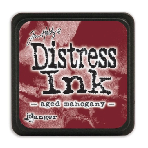 Picture of Tim Holtz Distress Mini Ink Pad | Υδατοδιαλυτό Dye Μελάνι για Blending & Mixed Media -  Aged Mahogany