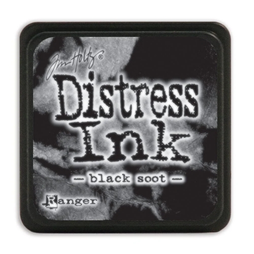 Picture of Tim Holtz Distress Mini Ink Pad | Υδατοδιαλυτό Dye Μελάνι για Blending & Mixed Media -  Black Soot