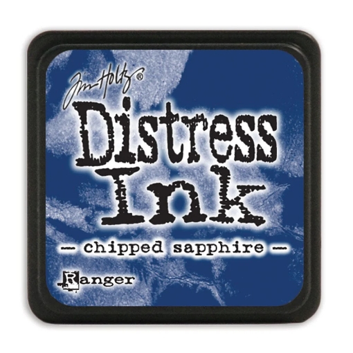 Picture of Tim Holtz Distress Mini Ink Pad | Υδατοδιαλυτό Dye Μελάνι για Blending & Mixed Media -  Chipped Sapphire