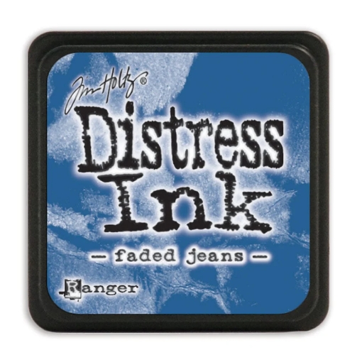 Picture of Tim Holtz Distress Mini Ink Pad | Υδατοδιαλυτό Dye Μελάνι για Blending & Mixed Media -  Faded Jeans