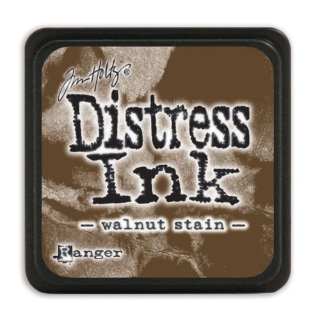 Picture of Tim Holtz Distress Mini Ink Pad | Υδατοδιαλυτό Dye Μελάνι για Blending & Mixed Media -  Walnut Stain