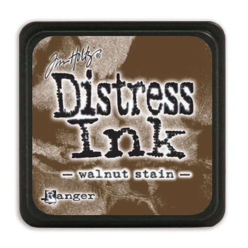 Picture of Tim Holtz Distress Mini Ink Pad | Υδατοδιαλυτό Dye Μελάνι για Blending & Mixed Media -  Walnut Stain