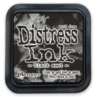 Picture of Tim Holtz Distress Ink Pad | Υδατοδιαλυτό Dye Μελάνι για Blending & Mixed Media - Black Soot