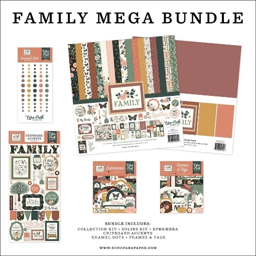 Picture of Echo Park Mega Bundle Συλλογή Scrapbooking 12" X 12" - Family