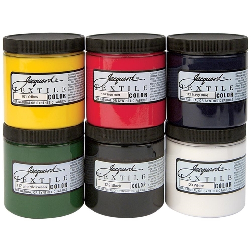 Picture of Jacquard Textile Color Χρώμα Για Ύφασμα 256ml - Βασικά Χρωματα, 6τεμ.