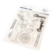 Picture of Pinkfresh Studio Clear Stamps | Διάφανες Σφραγίδες με Cocktails - Cheers, 8 τεμ.
