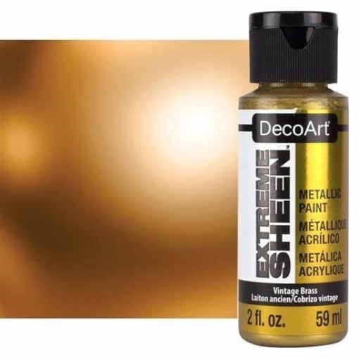 Picture of DecoArt Extreme Sheen Paint Μεταλλικό Ακρυλικό Χρώμα 59ml - Vintage Brass