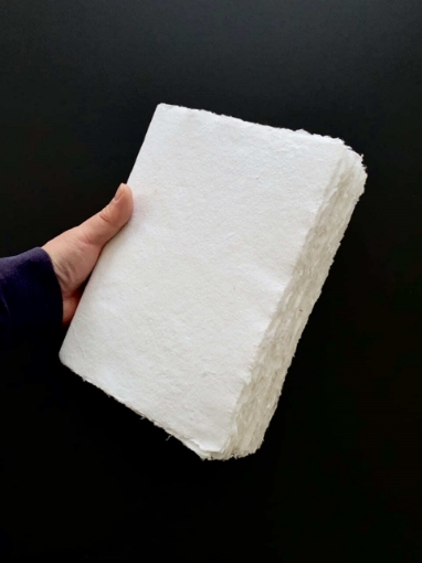 Picture of Lamali Liasse Χειροποίητο Art Journal 100% Βαμβάκι 18 x 24cm - Λευκό,  180 σελ., 120gsm