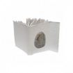 Picture of Lamali Galet Handmade Cotton Rag Notebook | 100% Cotton Handmade Notebook 120gsm - White, 5.9" x 8.3"